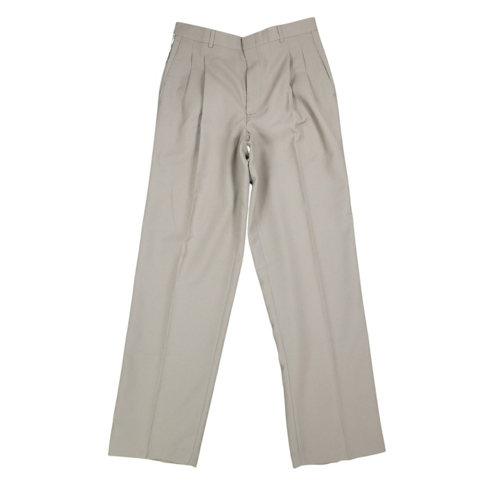 Levi's Travelers Dress Pants Mens 32x32 Vintage 90s Tan Wool Blend Pleated New